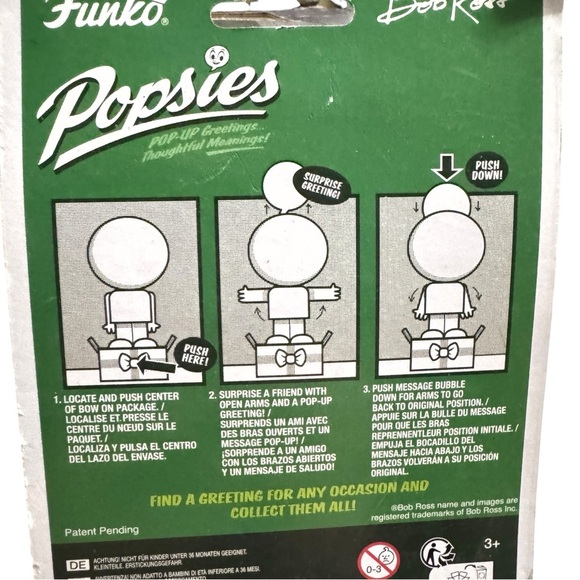 Funko Pop-Up Greeting Bob Ross Mini Popsies "You Are A Masterpiece" New Sealed - Picture 2 of 5